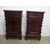 Copy of Louis Philippe mahogany feather bedside tables cm L53xP35xH88