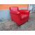 POLTRONA IN PELLE ROSSA VINTAGE MODELLO CLUB EPOCA 900 cm L 85xP85xH75 POLTRONA IN PELLE ROSSA VINTAGE MODELLO CLUB EPOCA 900 cm L 85xP85xH75