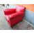 POLTRONA IN PELLE ROSSA VINTAGE MODELLO CLUB EPOCA 900 cm L 85xP85xH75 POLTRONA IN PELLE ROSSA VINTAGE MODELLO CLUB EPOCA 900 cm L 85xP85xH75