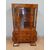 Art Deco walnut and burr walnut display cabinet, original from 1930-40