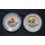 Pair of plates with rooster, Federico and Giuseppe Besio