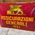 Antica insegna bombata Generali Assicurazioni smaltata. Mis 70 x cm 50