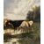 European painter (late 19th century) - Landscape with grazing cows.