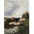 European painter (late 19th century) - Landscape with grazing cows.