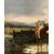 European painter (late 19th century) - Landscape with grazing cows.