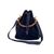 GUCCI Borsa a Tracolla Vintage in Camoscio Col. Blu Bamboo M