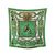 HERMES Foulard Vintage in Seta Col. Verde Carre 90