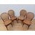 Gruppo quattro sedie stile thonet in faggio e paglia di Vienna - metà '900