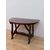 Console a mezzaluna fratinata in noce-metà 800-consolle-tavolino-tavolo da muro