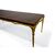 Coffee table in gilded bronze and lacquered wood, 20th century