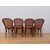 Gruppo quattro sedie stile thonet in faggio e paglia di Vienna - metà '900
