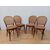 Gruppo quattro sedie stile thonet in faggio e paglia di Vienna - metà '900
