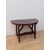 Console a mezzaluna fratinata in noce-metà 800-consolle-tavolino-tavolo da muro