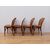 Gruppo quattro sedie stile thonet in faggio e paglia di Vienna - metà '900