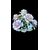 Floral arrangement with Bisquit porcelain basket. Capodimonte.