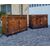 Pair of Bolognese sideboards, 1830, Charles X style in walnut briar