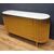 Vintage Gold Steel Credenza with Marble Top