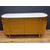 Vintage Gold Steel Credenza with Marble Top