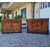 Pair of Bolognese sideboards, 1830, Charles X style in walnut briar