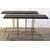 1980s Design Console in Brushed Steel with Black Lacquered Shelf
