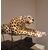 Painted ceramic cheetah with a high-class base: elegance and character