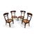 Four mahogany chairs, 19th century