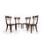 Four mahogany chairs, 19th century