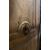 PTCR434 - Rustic walnut entrance door, diamond-carved panels, 19th century, clear opening cm W 78 x H 173