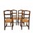 Group of four walnut chairs, 20th century