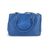PRADA Borsa Shopper in Pelle Col. Blu Galleria M
