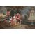 Venetian painting of the nineteenth century romantic landscape with figures