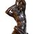 Bronze sculpture of a male nude with child – Ferdinando De Luca, Naples, late 19th century
