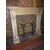 chp240 fireplace terracotta Signa, vintage &#39;800; mis. larg. 183 x H 149 cm, prof. 40 cm floor