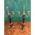 Coppia di candelabri in bronzo