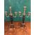 Coppia di candelabri in bronzo