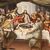 Antique Flemish painting Last Supper from 16th century