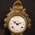 French clock in bronze and gilded antimony