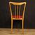Sedie italiane di design in legno esotico e finta pelle anni 60