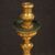 Lacquered and gilded torch holder from 19th century