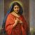 Italian religious painting Madonna dated 1929
