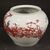 Chinese vase in painted ceramic with flowers and animals