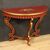Italian lacquered and painted crescent console