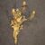 Pair of French wall lights in gilded bronze in Louis XV style
