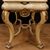 Dutch lacquered and gilded table with marble top