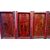 8 series of eight Chinese carved panels, gilt and paintings