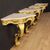 Italian gilt wood console with marble top