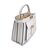 FENDI Borsa a Mano in Pelle Col. Bianco Peekaboo ISeeU M
