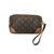 LOUIS VUITTON Pochette Vintage in Tela Col. Marrone Marly Dragonne S