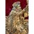 Tondo con rilievo a sbalzo Madonna con bambino e santo - Bronzo dorato - XVI secolo