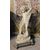 dars241 statua con fanciullo,  primi '900 in cemento, h cm 135 x 45 x 50 cm